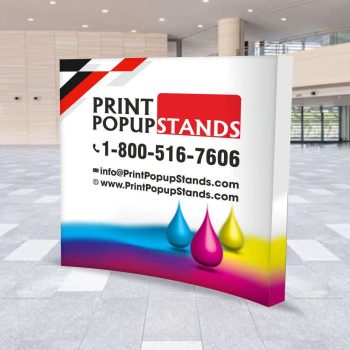 10 ft Curve Velcro Pop Up Display