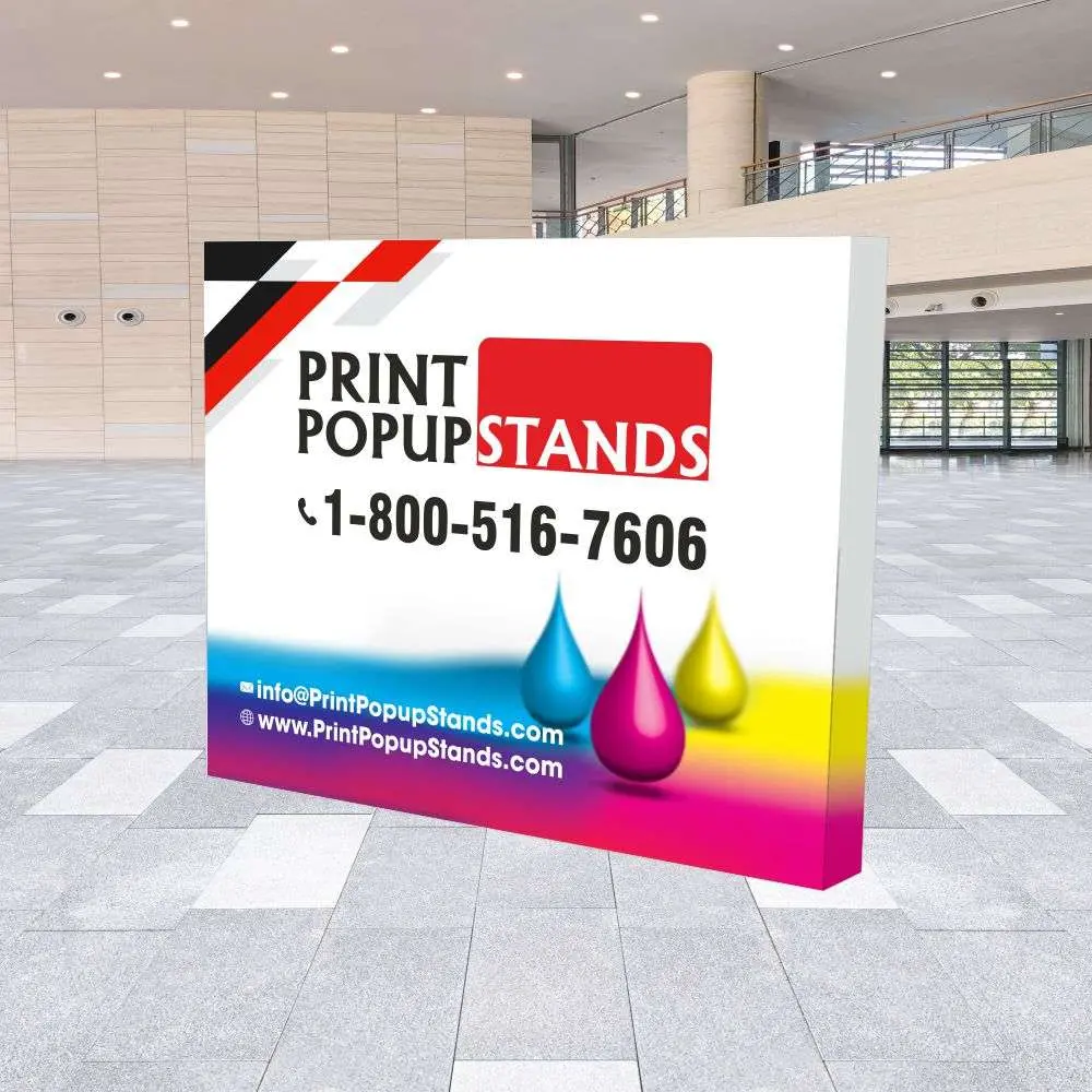 10 ft x 10 ft Straight Velcro Pop Up Display