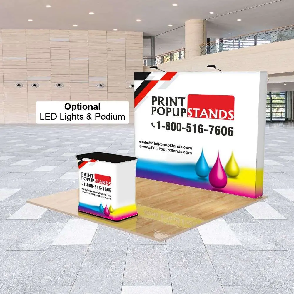 10 ft x 10 ft Straight Velcro Pop Up Display - Image 3