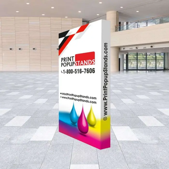 5 ft Straight Velcro Pop Up Display