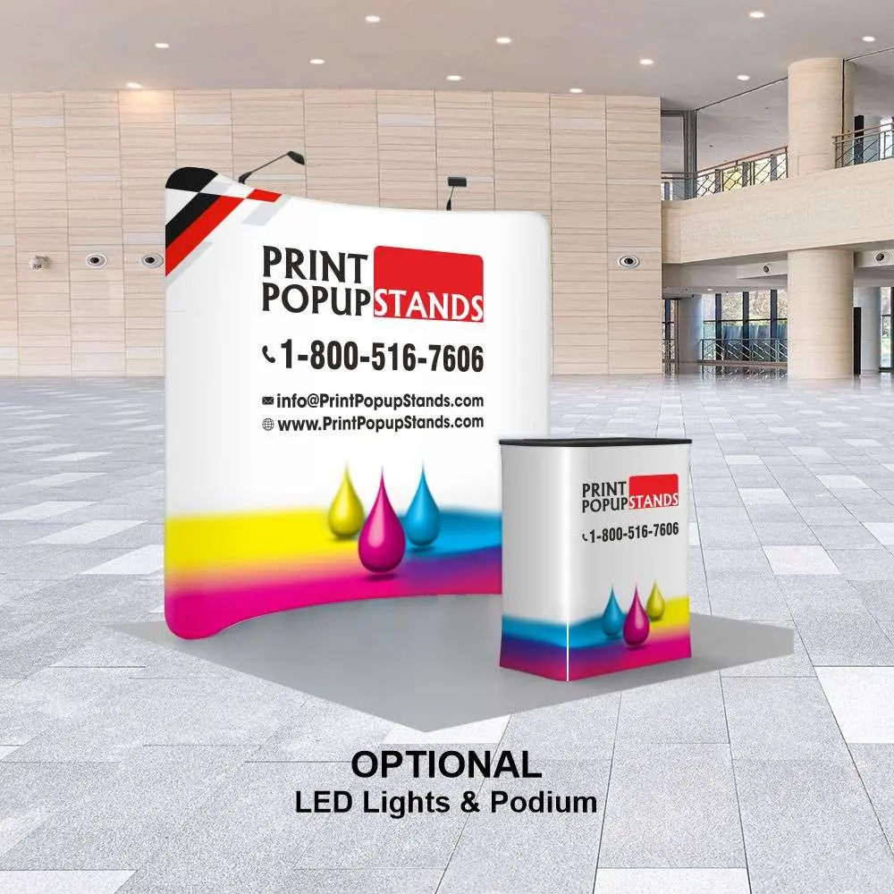 8 ft Curve Tension Fabric Display - Image 2