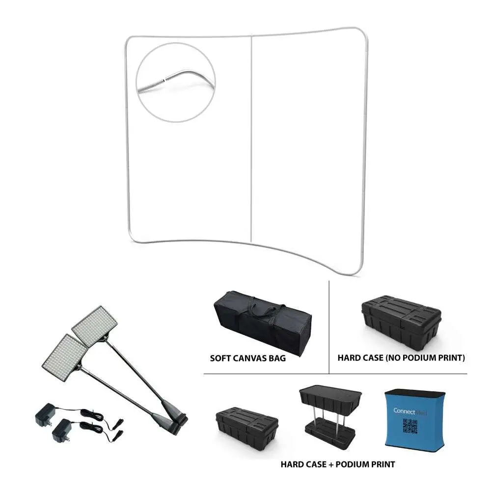 8 ft Curve Tension Fabric Display - Image 3