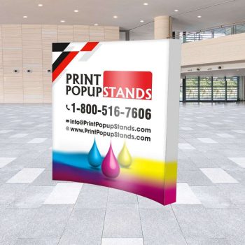 8 ft Curve Velcro Pop Up Display