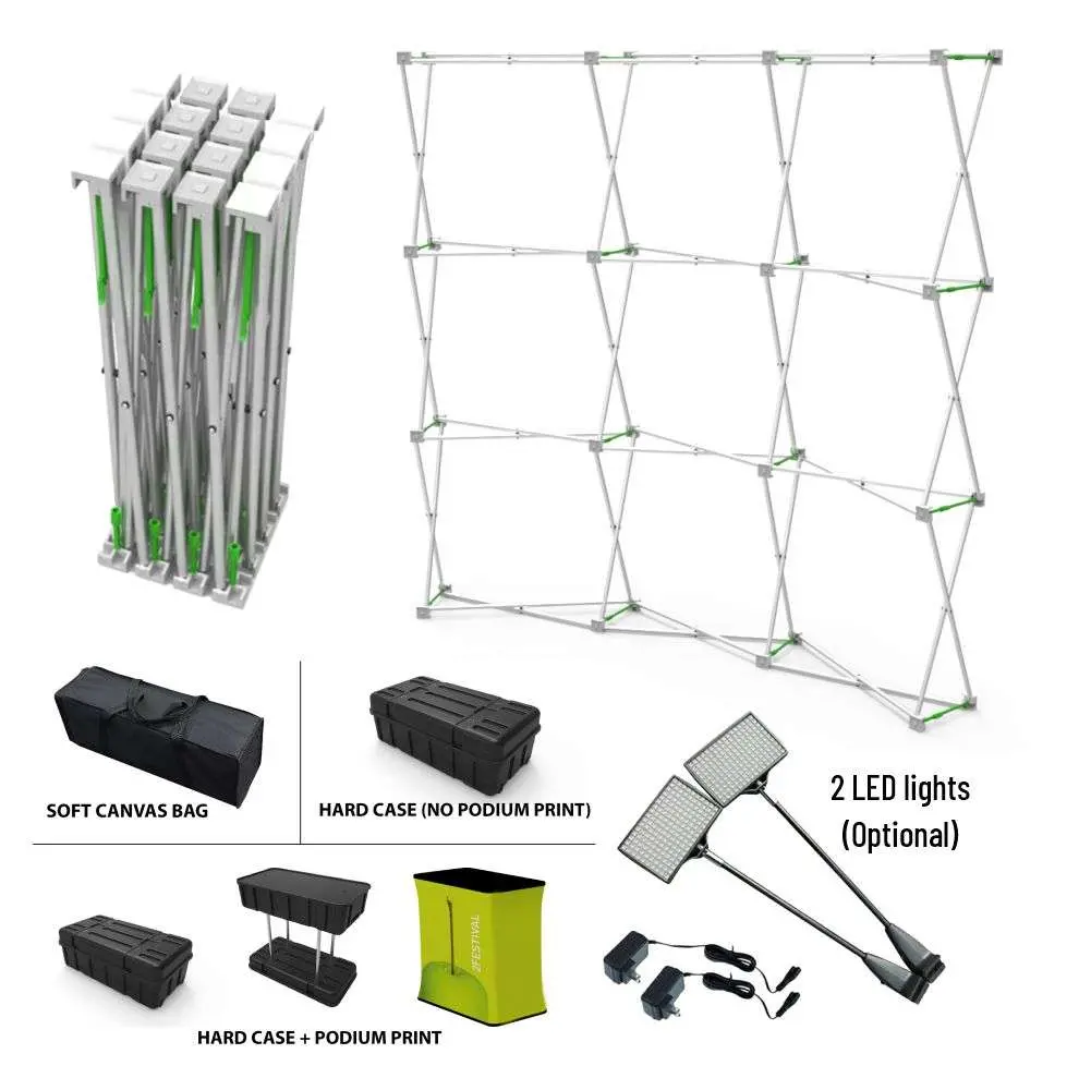 8 ft Straight Velcro Pop Up Display - Image 4
