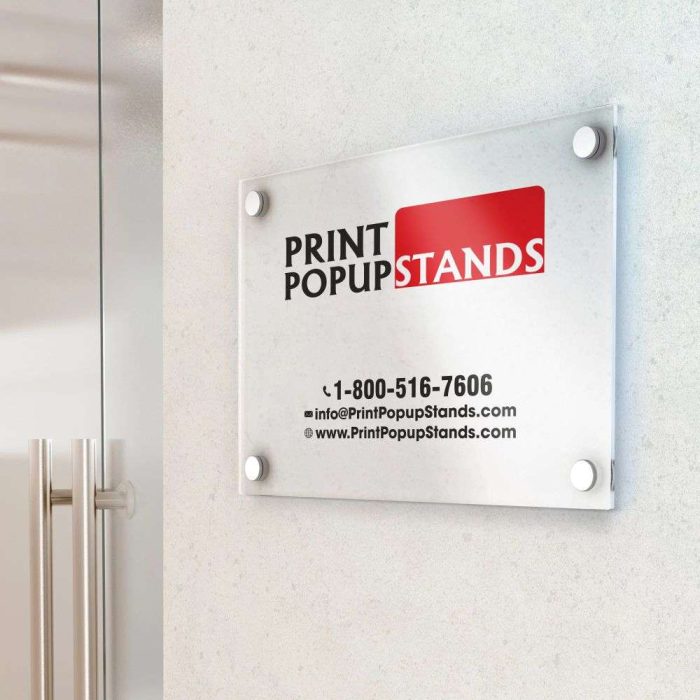 Professional Acrylic Signs