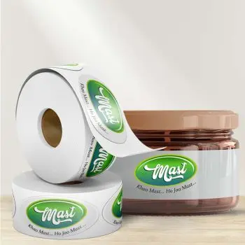 Oval Roll Labels