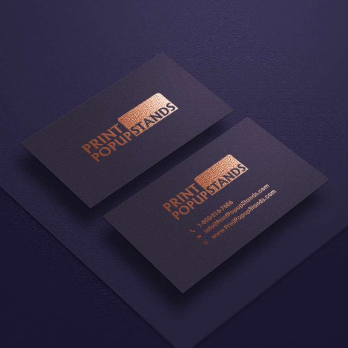 Raised Foil Business Cards