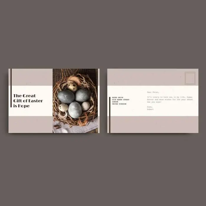 Velvet Finish Postcard